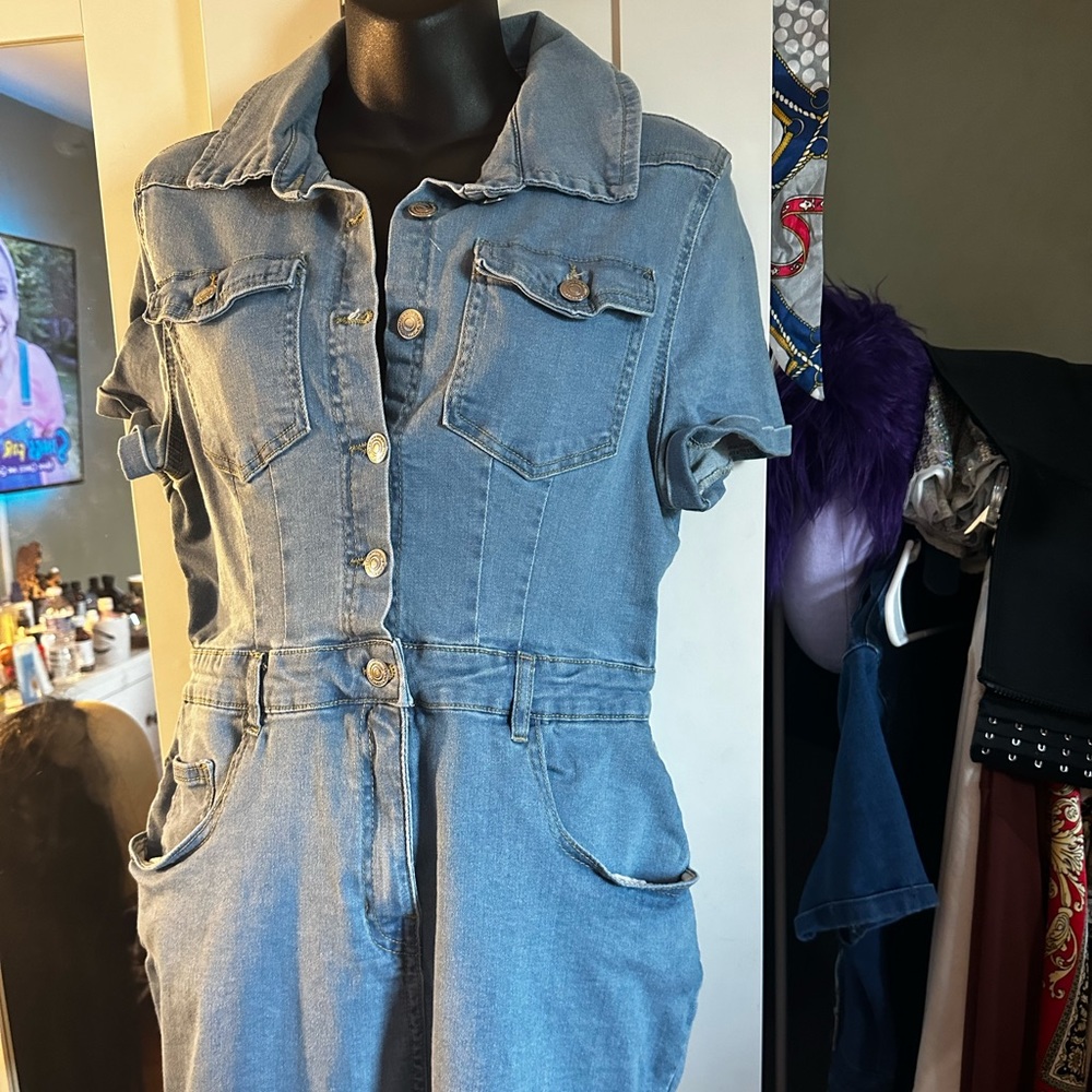 Blue Jean Jumpsuit (worn once)